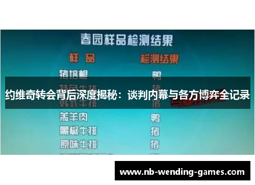 约维奇转会背后深度揭秘：谈判内幕与各方博弈全记录